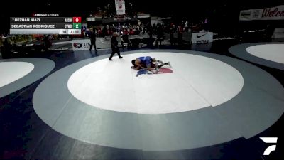 All Cadet Boys Freestyle Upper - 144 lbs Cons. Round 3 - Bezhan Niazi, Alameda High School Wrestling vs Sebastian Rodriguez, Coachella Valley Wrestling Club