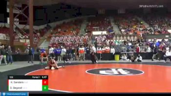 106 lbs Quarterfinal - Keith Sanders, Independence vs Dawsen Degood, Colby