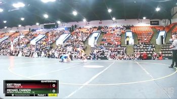 132 lbs Quarterfinals (8 Team) - Michael Cannon, Detroit Catholic Central vs Kiet Tran, Warren Mott