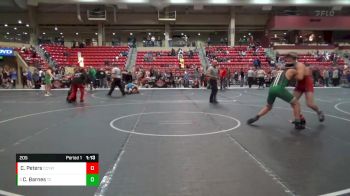 205 lbs Semifinal - Carson Barnes, Team Central vs Colbyn Peters, Central City Youth Wrestling