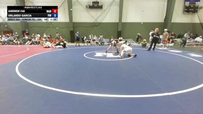 Junior FS - 144 lbs Semis - Andrew Cai, Washington vs Orlando Garcia, Yakima Valley Wrestling