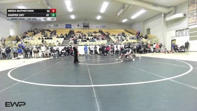 120 lbs Consi Of 4 - Meria McPhetters, Inola vs Harper Dry, Jay High School