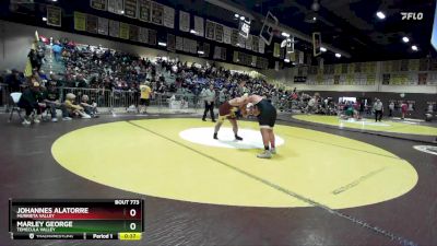 215 lbs Cons. Round 3 - Marley George, Temecula Valley vs Johannes Alatorre, Murrieta Valley