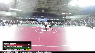 86 lbs Quarterfinal - Paxton Beckett, NWWC vs Bradyn Wilson-Jordan, Mat Demon Wrestling Club