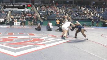 6A - 165 lbs Cons. Semi - Charlotte Rosenbaum, Watauga High School vs Elisabeth Farley, Ragsdale