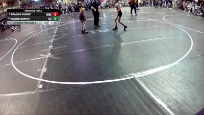 73 lbs Champ. Round 1 - Adalie Sorto, Lexington vs Reagan Dukat, Big Red Wrestling Club