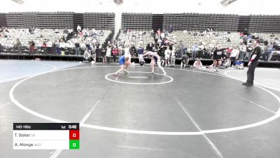 140-H lbs Consi Of 16 #1 - Tyler Baker, Delaware Valley vs Anthony Monge, Yale Street