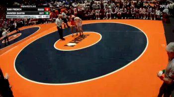 215 lbs Finals (8 Team) - Dan French, Woodstock (Marian) vs Hunter Eastin, Tolono (Unity)