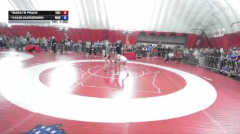 125 lbs 1st Place Match - Madilyn Peach, Team Nazar Training Center vs Kylee Kurszewski, Neenah High School Wrestling