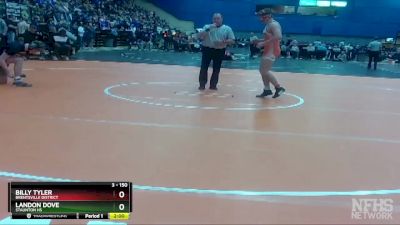 3 - 150 lbs Champ. Round 1 - Billy Tyler, Brentsville District vs Landon Dove, Staunton HS