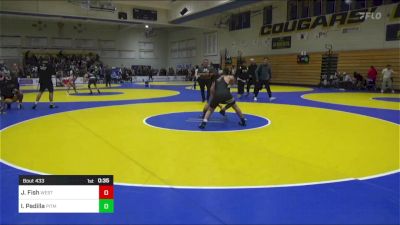 153 lbs Consi Of 16 #1 - Josh Fish, Westlake (UT) vs Isaac Padilla, Pitman