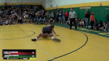 165 lbs Champ. Round 2 - Cole Clarridge, MARYSVILLE vs Jackson Martin, LEBANON