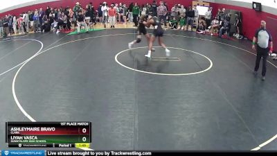 117-118 lbs 1st Place Match - Ashleymaire Bravo, Clark vs Liyah Vasca, Sunnyslope High School