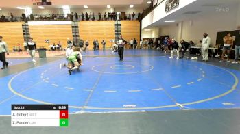 126 lbs Consi Of 16 #2 - Amarri Gilbert, North Atlanta High School Wrestling vs Zaden Ponder, Lanier Takedown Club