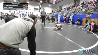 40 lbs Quarterfinal - Trapper McDaugale, Blue Devil Wrestling vs Rowdy Ward, Lexington Wrestling Club