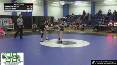 107 lbs Round 2 (4 Team) - Samantha Oblen, Mount Olive/Randolph vs Kaelen Hague, Vernon Township