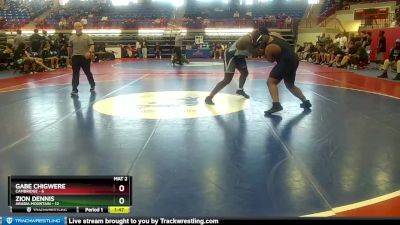 285 lbs Round 1 (16 Team) - Zion Dennis, Arabia Mountain vs Gabe Chigwere, Cambridge