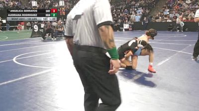 105 lbs Quarterfinal - Angelica Serratos, Santa Ana (SS) vs Audriana Rodriguez, Orange Vista (SS)
