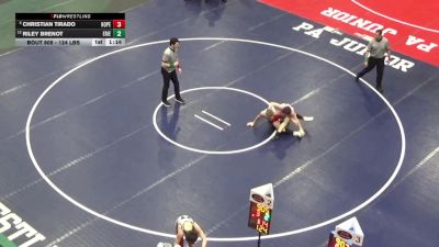 124 lbs Round Of 16 - Christian Tirado, Hopewell vs Riley Brenot, Erie