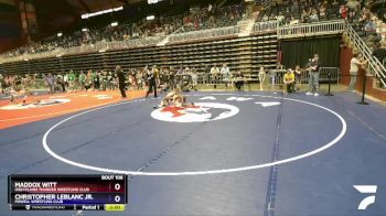 63 lbs Quarterfinal - Maddox Witt, High Plains Thunder Wrestling Club vs Christopher LeBlanc Jr., Powell Wrestling Club