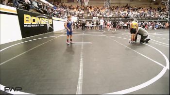 70 lbs Quarterfinal - Abel Sanchez, OKC Saints Wrestling vs Cooper Jones, Harrah Little League Wrestling