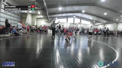 49 lbs Consi Of 16 #2 - Laith Adkins, Claremore Wrestling Club vs Nathan Ussrey, Jr., Claremore Wrestling Club