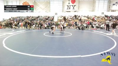 99 lbs Champ. Round 1 - Lucas Lopes, Club Not Listed vs Brently Gray, Club Not Listed