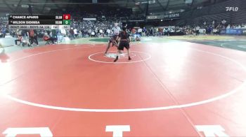 Boys 3A 138 lbs Cons. Round 6 - Chance Aparis, Silas vs Wilson Didimba, Highline