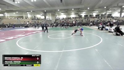 80 lbs Champ. Round 2 - Michael Hinson, Rabbit Wrestling Club vs Bryan Stancill Jr, Cleveland Wrestling Club