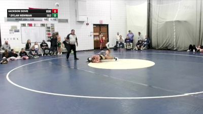 132 lbs Quarterfinal - Dylan Newman, Falconer vs Jackson Dove, West Seneca West/East