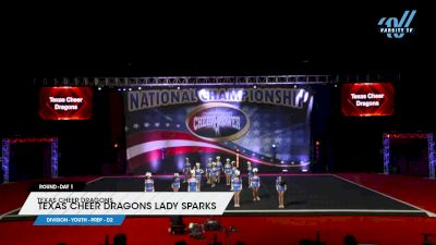 Texas Cheer Dragons - Texas Cheer Dragons Lady Sparks [2023 L2.2 Youth - PREP - D2 Day 1] 2023 ACP Southern Nationals