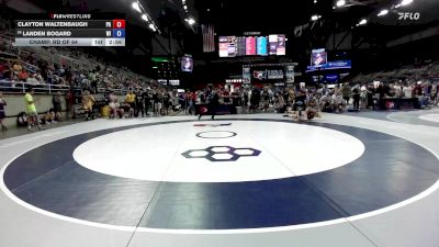 132 lbs Champ. Rd Of 64 - Clayton Waltenbaugh, PA vs Landen Bogard, WI