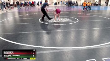105 lbs Semis & 1st Wrestleback (8 Team) - Derek Bye, Dover-Eyota vs Nathan Leonard, St. Peter