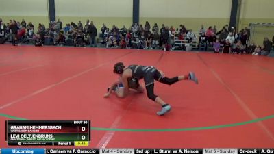 85 lbs Cons. Round 2 - Graham Hemmersbach, West Salem Bangor vs Levi Oeltjenbruns, Owatonna Wrestling Academy