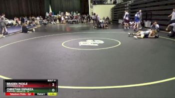 144 lbs Round 3 (10 Team) - Braden Pickle, Gardendale Hs vs Christian Esparza, Mortimer Jordan HS