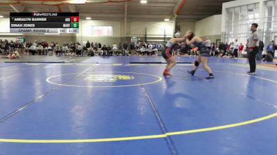 155 lbs Champ. Round 2 - Andalyn Barker, Alliance High School vs Dinah Jones, Marysville High School