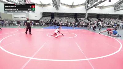 80-I lbs 3rd Place - Sam Forman, Team Tugman vs Brixton Fortin, Revolution Wrestling Club