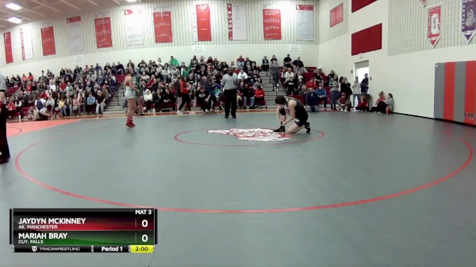 135 lbs Semifinal - Jaydyn McKinney, Ak. Manchester vs Mariah Bray, Cuy ...