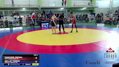 44kg Round 2 - Chanveer Grewal, Guru Gobind Singh WC vs Declan Tonnos, Central Toronto WC