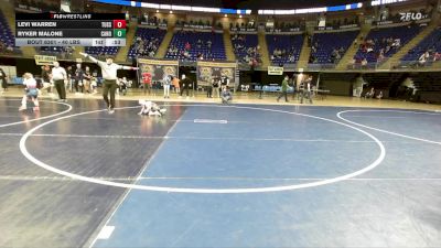 40 lbs Semifinal - Levi Warren, Tussey Mountain vs Ryker Malone, Canon-McMillan