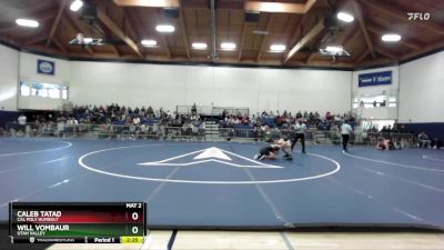 125 lbs Quarterfinal - Caleb Tatad, Cal Poly Humbolt vs Will VomBaur, Utah Valley