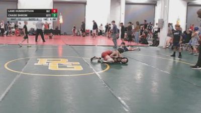 56 lbs Rr Rnd 5 - Lane Humbertson, Mat Warriors Red - BK8E vs Chase Shrom, Team Gotcha - BK8E