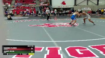 133 lbs Semifinal - Karim Allal, NEO vs Damien Flores, Quincy