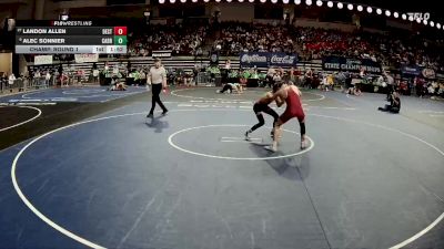 D 1 120 lbs Champ. Round 1 - Landon Allen, Destrehan vs Alec Sonnier, Catholic - B.R.