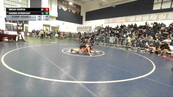 132 lbs Champ. Round 3 - Micah Garcia, Esperanza vs Kaizen Stirdivant, Orange Lutheran
