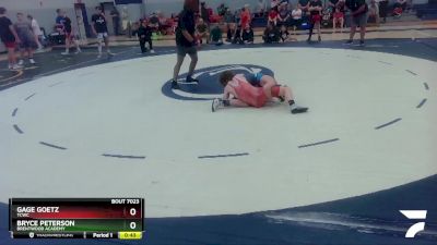 110 lbs Semifinal - Bryce Peterson, Brentwood Academy vs Gage Goetz, TCWC