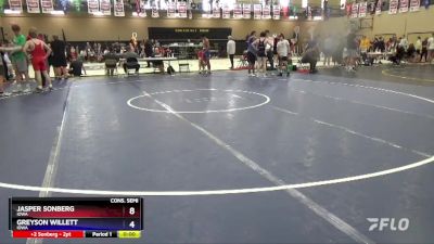 138 lbs Cons. Semi - Jasper Sonberg, Iowa vs Greyson Willett, Iowa