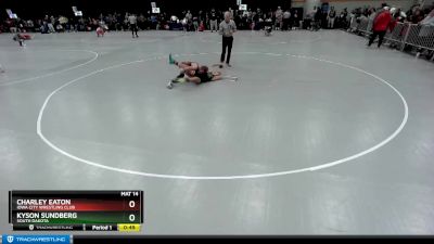 92 lbs Champ. Round 2 - Charley Eaton, Iowa City Wrestling Club vs Kyson Sundberg, South Dakota