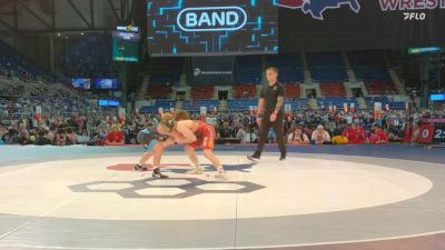 120 lbs Quarters - Tommy Wurster, OH vs Weston Porter, IA