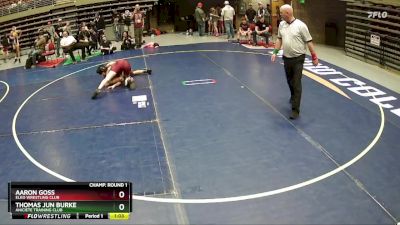 118 lbs Champ. Round 1 - Aaron Goss, Elko Wrestling Club vs Thomas Jun Burke, Aniciete Training Club